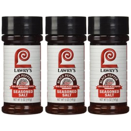 Lawry's Seasoned Salt Black Pepper, 5 Ounce (Pack of 3)