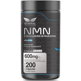 NMN + RESVERATROL ULTRA PURE 200 capsulas (600mg por porcion) Mononucleotido de Nicotinamida, Producción de NAD+, by Eternal Nutrition - Ingredientes Naturales Premium de USA