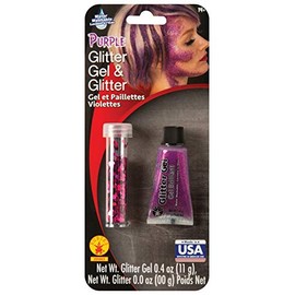 Rubies Chunky Purple Loose and Gel Glitter Makeup Set .4 Ounces