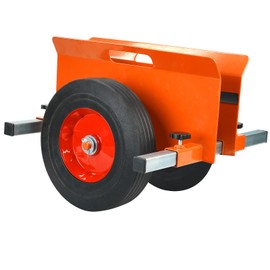 Heavy Duty Panel Dolly 1100LBS Capacity Door Cart with 10" Solid Rubber Wheels,Adjustable Clamp Panel Cart with Handle, All Terrain Slab Dolly for Drywall Sheet Heavy Material-Orange
