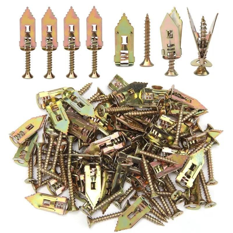 200PCS Self-Drilling Drywall Anchors Kit - No Drill Needed Easy