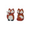 Transpac Dolomite 3 in. Multicolor Spring Foxy Salt and Pepper