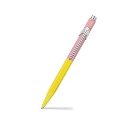 Caran d'Ache Paul Smith 849 Ballpoint Pen Yellow / Rose Pink Aluminium Goliath Refill Medium Length 12.5 cm NM0849.341