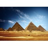 LYLYCTY Egyptian Backdrop 7x5ft Desert Blue Sky Pyramids Photo Background