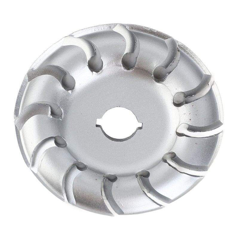 90mm 12 Tooth Polishing Disc Silver Wheel Manganese Steel Woodworking