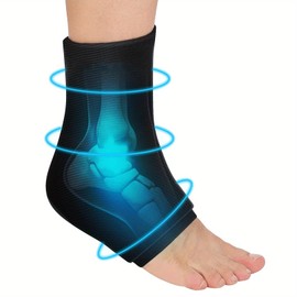 Techshining Ankle Foot Ice Pack Wrap for Injuries, Reusable Gel Ice Pack for Hot and Cold Therapies, Flexible Cold Pack for Achilles Tendonitis,Plantar Fasciitis,Swelling,Sprained,Post-Surgery Recovery