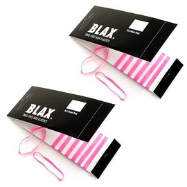 Blax PINK Snag-Free Hair Elastics 4mm, 8 Count (2-Pack)