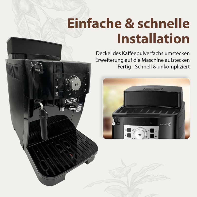 Coffee Bean Container Extension for De'Longhi Magnifica S ECAM -