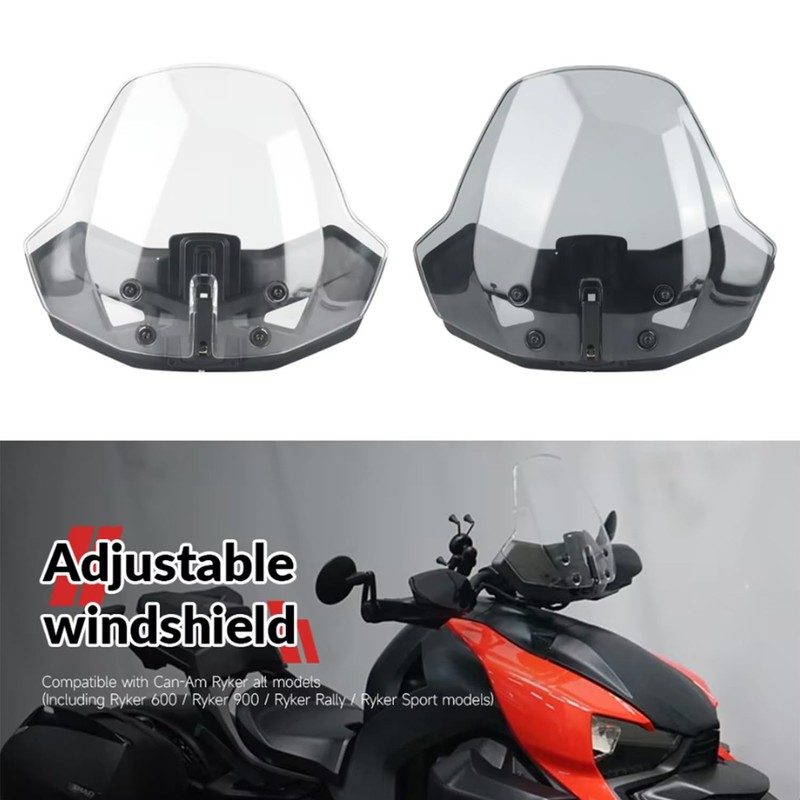 FWXEOZ Windshield for Can-Am Ryker 600 900 Sport Rally Edition