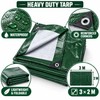 3 x 2M Waterproof Camping Tarp for Outdoor Shade &