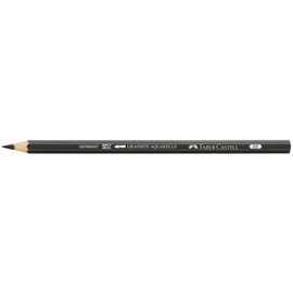 Faber-Castell Graphite Aquarelle Water-Soluble Single Pencil, 8B