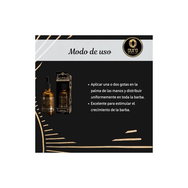 Kit de Cuidado para Barba y Bigote, Aceite de Bergamota