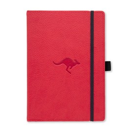 Dingbats - Wildlife Squared Medium Notebook, Red Kangaroo, A5 - Hardcover - Cream 100gsm Ink-Proof Paper - Includes Elastic Closure & Bookmark