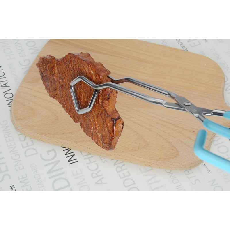 HINMAY Scissor Cooking Tongs 11-Inch Stainless Steel Scissor Style Tongs,