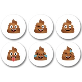 Merchandise for Fans Fridge Magnets for Memo Board Notice Board Magnetic Board Whiteboard – Poop, Poo of Poo Emoji, Emoticon Funny Illustrations [01]