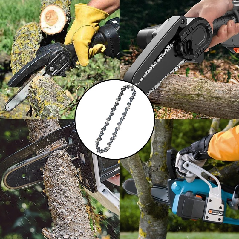 [5 Pack] 4 Inch Mini Chainsaw Chain Replacement Saw Chain