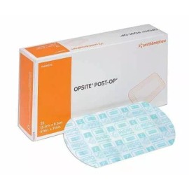 Smith & Nephew OpSite Post-Op Dressing w/ Absorbent Pad, 4-3/4'' x 4'', Box of 10  4 PACK