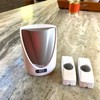 Battery Powered Wireless Portable Door Bell Chime with Visual Alert