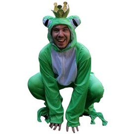 Ikumaal Frog King Costume Sy12 Size M-XL, frog king costume, frog costume, frog costume, fancy dress, carnival, fancy dress costumes, fairy tale., large, Green