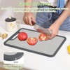 Titanium Cutting Board Set of 3, 360° Silicone Anti-Slip Edge