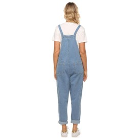 Sukany Sukany Women's Casual Baggy Denim Jean Overalls Loose Bib Dungarees Harem Romper Jumpsuit Pants Light Blue XL