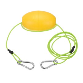 PATIKIL 7FT Float Rope Tow Line, Heavy Duty Buoy Ball Float Leash with Stainless Steel Hook Drift Rope Marker Buoy Float Rope for Fishing Drift Jet-Ski Kayak Boat Accessories, Green
