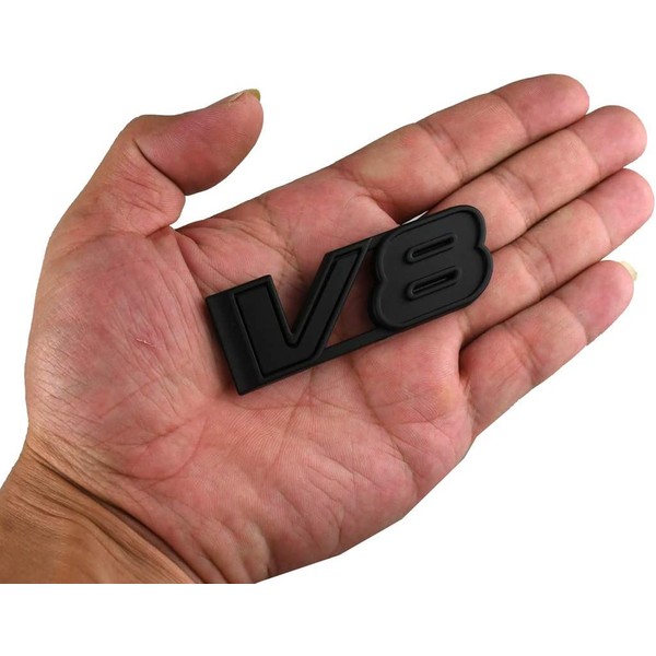 1x V8 Emblem 3D Badge Car Decal Nameplate Replacement for