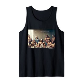 "The Last Supplement" Funny Bodybuilding Tee Created with AI Tank Top