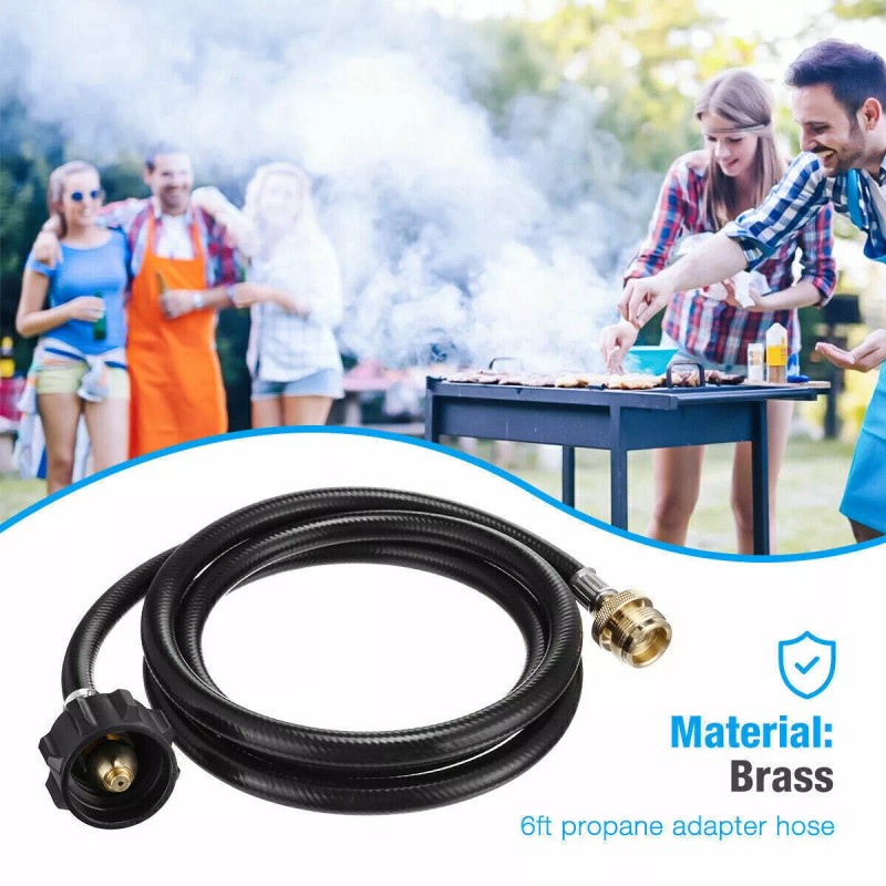 Ebeyexpress 5 FT Propane Adapter Hose 1lb to 20lb Converter
