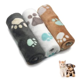 1 Pack 3 Blankets Super Soft Fluffy Quality Wool pet Blanket Warm Sleeping mat, Suitable for Small Medium-Sized pet Dogs, Cats and Puppies Warm mat