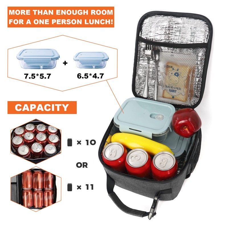 Femuar Lunch Box for Men Women Adults Small Lunch Bag