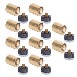 Agatige Billiard Cue Tips, 10 Pieces Cue Tips Pool Tip Billiard Snooker Tip Replacement Parts Screw Pool Tips Replacement Screw Tips