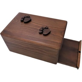 Harrington Marley Hand Made Wooden Small Dog Urn Cat Urn, Small Pet Ashes Memorial Casket Cremation Ashes, Loving Memorial & Keepsake