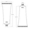 aspire 4 Pack 3.4 oz Squeezable Tubes Travel Cosmetic Containers