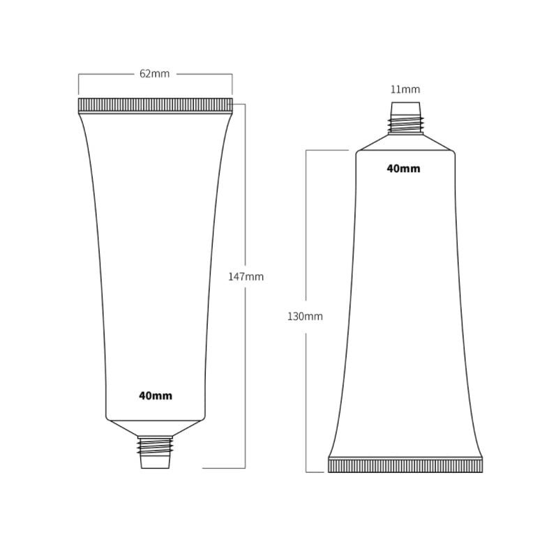aspire 4 Pack 3.4 oz Squeezable Tubes Travel Cosmetic Containers