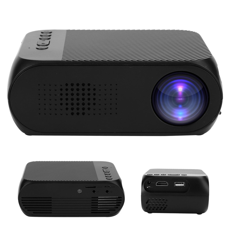 Mini Projector Black Micro 1080P HDMI Multi Function Home Theater