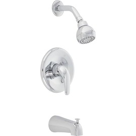 PROFLO PF7611S Tub and Shower Trim Package with 1.75 GPM Shower Head and Single Lever Valve Trim - Polished Chrome