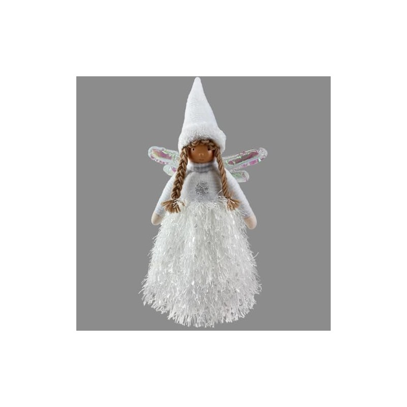 Fairy Angel Christmas Tree Topper Approx 33cm Tall with Shiny