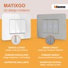 BTICINO MatixGO Segnalatore acustico 1 modulo Bianco SJW4351V230F Suoneria bronzo