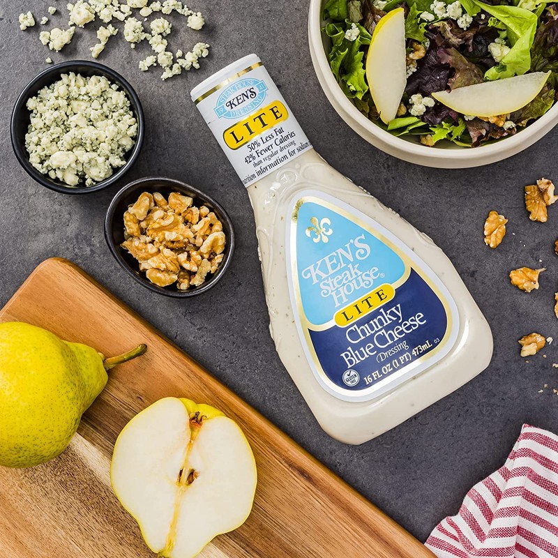 Ken's Steak House Lite Chunky Blue Cheese Dressing (16 Fl