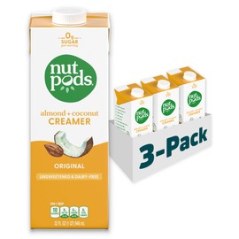 nutpods unsweetened Original Dairy-Free Coffee Creamer - 32oz 3-Pack