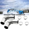 BEANPRECOY 2 Pcs Diesel Heater Exhaust Pipe, 24mm Stainless Steel