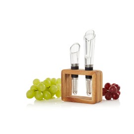 AdHoc VA12 Wine Connoisseur Set of 2 Consists of 1x Wine Aerator and Pourer and 1x Wine Pourer and Particulate Filter Vine