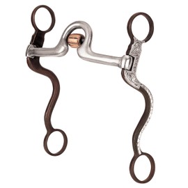 Weaver Equine Professional All Purpose Bit, 5" Sweet Iron Ported Mouth with Copper Cricket