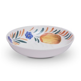 Wade WA967035CAP Capri Pasta Bowl with Vibrant Mediterranean Inspired Design, Crafted from Earthenware, Made in Stoke-on-Trent, 22.5cm, Multi-Coloured