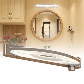 Bonlux 12V RV Vanity Light Fixture with Rotating Dimmable Switch, 16 inch Luxury Decorative Acrylic LED Bathroom Mirror Light 12V RV Wall Sconces Fixture for RV, Caravan, Marine, Boat, Motorhome, Home