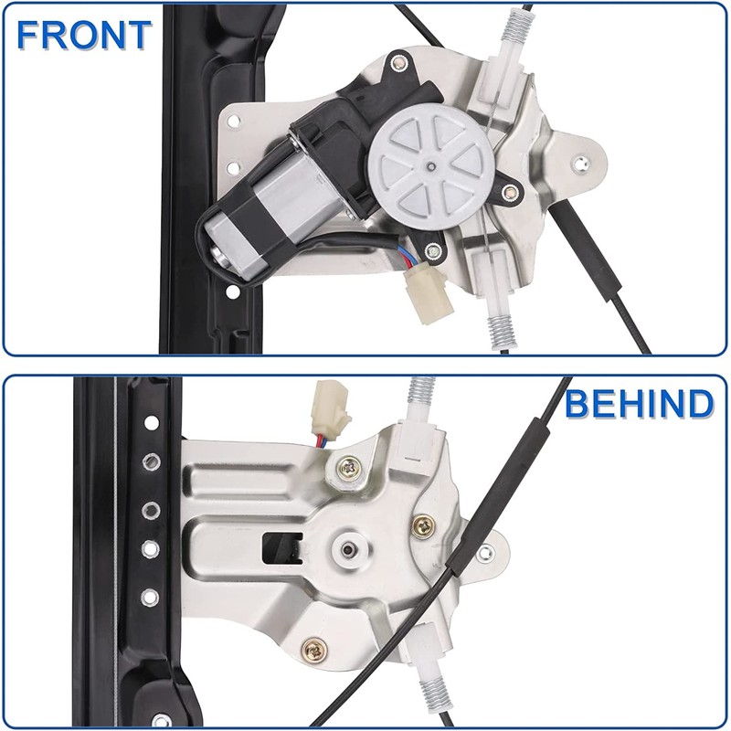 Obaee 751-740 Power Window Lift Regulator & Motor Assembly Front