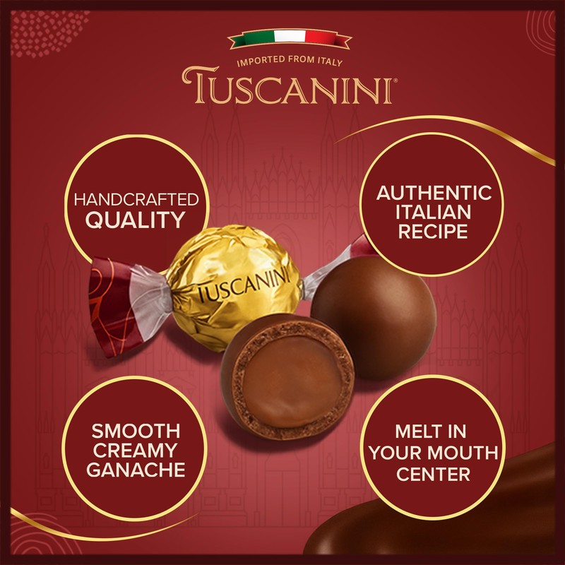 Tuscanini Fine Italian Dark Chocolate Truffles, Roma, 5.4oz | Gourmet