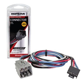 Hopkins 47735T Ford Plug-in Simple! Brake Control Connector, 36 inch Wire Length, Compatible with Tekonsha Brake Controllers and 2005 – 2007 Ford F-450 and F-550