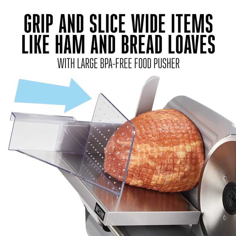 Weston Electric Meat Cutting Machine, Deli & Food Slicer, Adjustable